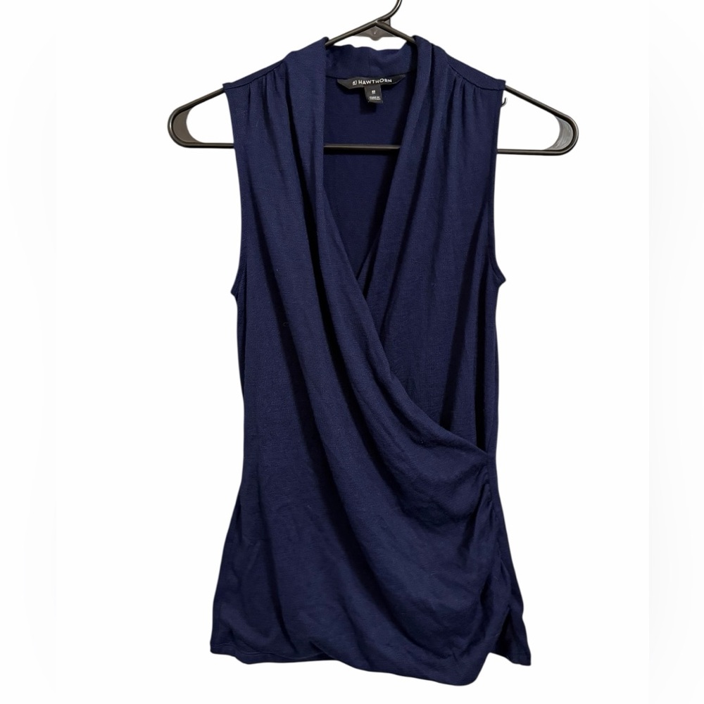 41 Hawthorn Deep Blue Sleeveless Blouse